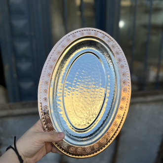 Bakır Kayık Tabak 30 cm