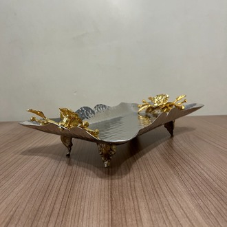 Japon Güllü Dövme Bakır İkramlık