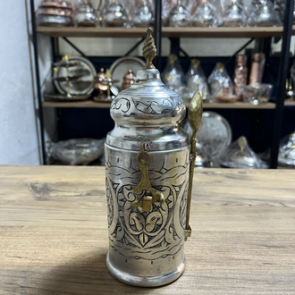 Oyma Nakışlı Bakır Kahve Kutusu