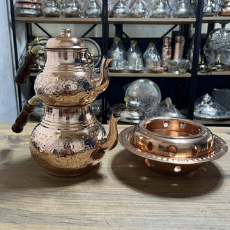Sarmaşık Desenli Bakır Balkon Sefası
