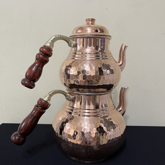 Bakırı Kalın Dövme Çaydanlık No:3