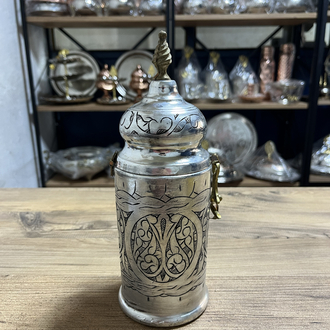 Oyma Nakışlı Bakır Kahve Kutusu