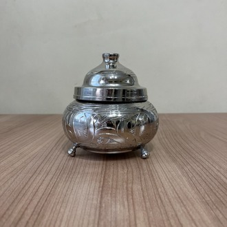 Oyma Nakışlı Bakır Şekerlik 