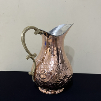 Sarmaşık Desenli Bakır Sürahi