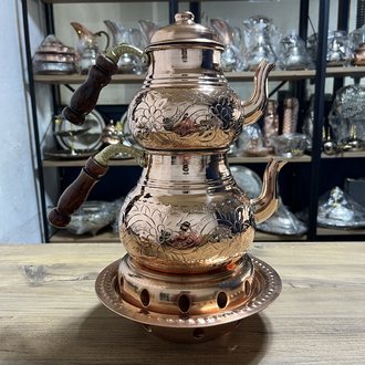 Sarmaşık Desenli Bakır Balkon Sefası