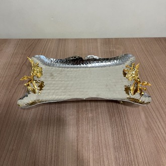 Japon Güllü Dövme Bakır İkramlık