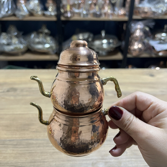 Minyatür Bakır Çaydanlık