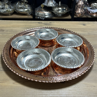 Bakır Kahvaltı Seti