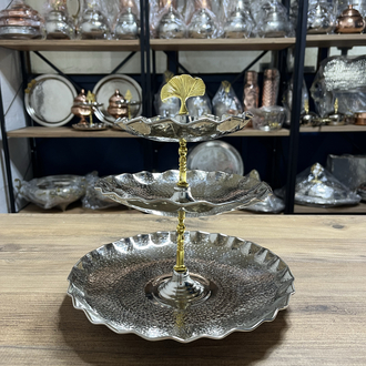 3 Katlı Bakır  İkramlık 