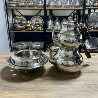 Gümüş Rengi Nakışlı Balkon Sefası 