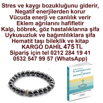 Hematit Taşı Bileklik ve İlahi Dokunuş Şifanın Şifresi Kitabı