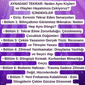 AYNADAKİ TEKRAR: Neden Aynı Kişileri ve Olayları Hayatımıza Çekiyoruz?