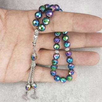 Multi Color Hematit Taşı Bilek Boy Tesbih