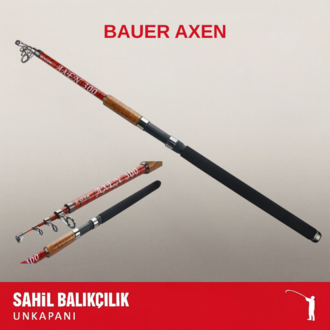 BAUER AXEN TELESKOPİK OLTA KAMIŞI 300 CM / 350 CM 100 - 150 GR ATARLI