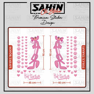 Pembe Panter Sticker Set