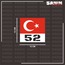 Plakalı Türk Bayrağı