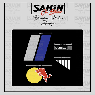 RedBull WRC Ön Çamurluk Sticker Set
