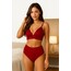 Yüksek Bel Şortlu Bralet Takım V1700