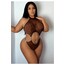 Leopar Desenli Büyük Beden Babydoll