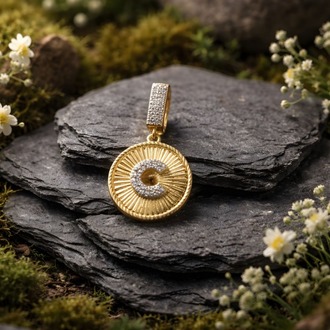 Zirkon Taşlı C Harf Gold Küpe | Paslanmaz Çelik Şık Kadın Takısı