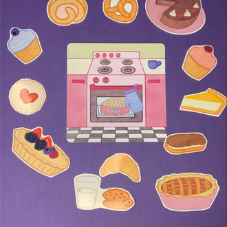 Sticker seti - Pastane
