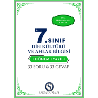 7. Sınıf Din Kültürü 1. Dönem 1. Yazılı Fasikülü (2026-2027 PDF)