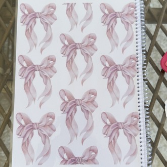 DEFTER  BASKI - HAFTALIK PLANLAYICI KURDELA TEMALI DEFTER 54SYF