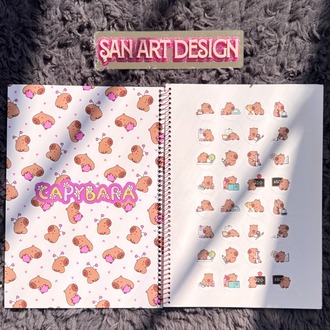 KUROMİ/LABUBU/STİTCH/KAPİBARA 1 ADET ÇİZGİLİ DEFTER