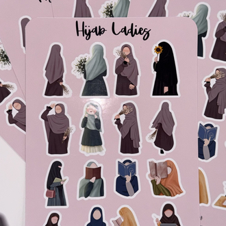 Hijab ladies sticker