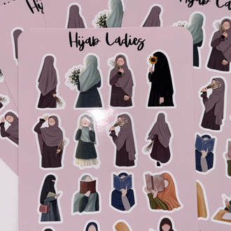 Hijab ladies sticker