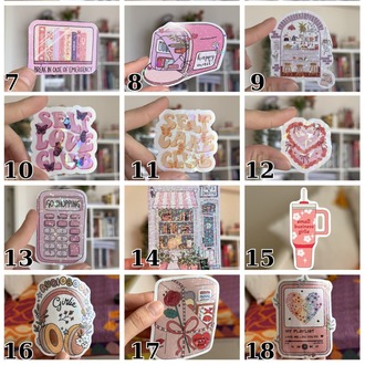 Holografik Stickerlar 3 adet