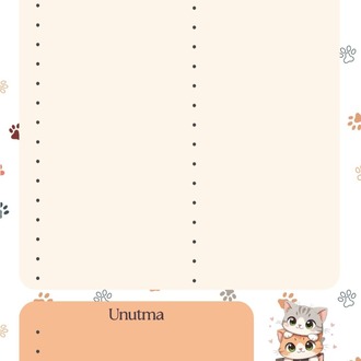 KEDİ TEMALI KİTAP GÜNLÜĞÜ