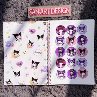 KUROMİ/LABUBU/STİTCH/KAPİBARA 1 ADET ÇİZGİLİ DEFTER