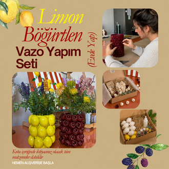 Limon Böğürtlen Vazo kiti