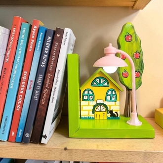 tekli,ışıklı kitap tutucu.