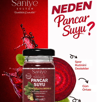 Pancar Suyu 14 lü Paket (zencefil ve limonlu) Shot | 60 ml × 14 Günlük Kür
