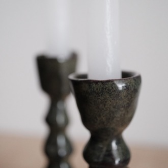 Noir Candle Holder Set