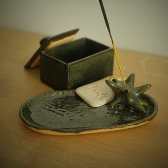 Noir Incense Holder Set