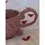 COQUETTE Kedi Detaylı Kalpli MUG (Kişiselleştirilebilir)