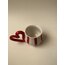 LOVE Serisinden Kalp Kulp Detaylı Mug