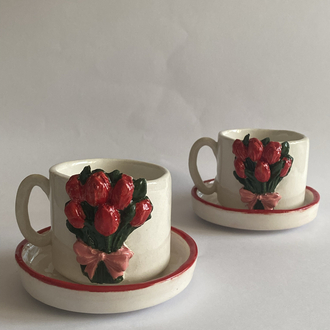 “Lale Demeti” İkili Fincan Set 