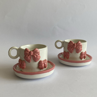 Kurdele Fincan İkili Set