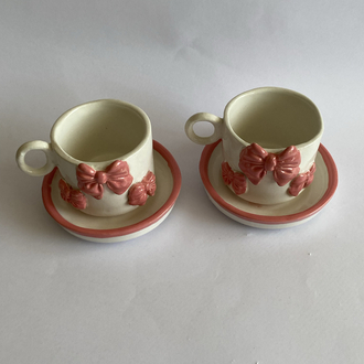 Kurdele Fincan İkili Set