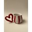 LOVE Serisinden Kalp Kulp Detaylı Mug