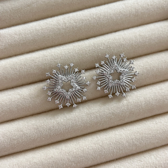 Silver Yıldız Küpe 