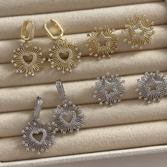 Silver Yıldız Küpe 