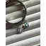Silver Pembe Ay Charm