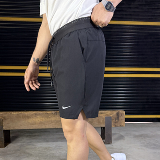 Nike Running Division Spor Shorts Siyah