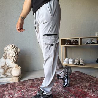 Nike Sportswear Kargo Cepli Dokuma Kumaş Pantolon Gri
