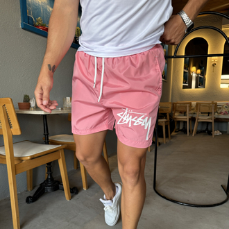 Nike x Stussy Erkek Deniz Şortu Pembe 